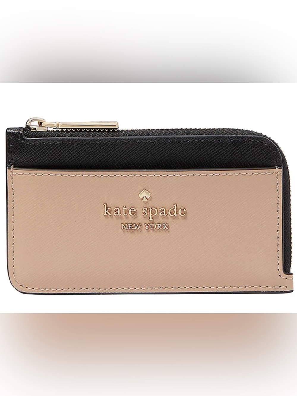 kate spade Two-Tone Black and Blush Compact Wallet